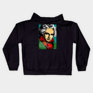 Ludwig Van Beethoven Inspirational Quote Kids Hoodie